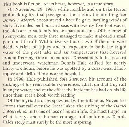 Purgatory Ridge Author's Note Page